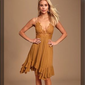 Free People Adella Slip Lace Dress
